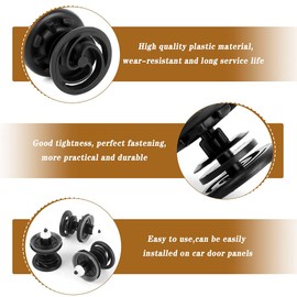 RHQFDM Pack of 25 Door Panel Clips, Car Trim Clips, Mounting Clip, Durable Plastic Bumper Mounting Clips, Car Mounting Clips, Door Trim Mounting Clips