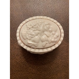 Lenox vintage Porcelain Keepsake Box Fruits of Life Gold Trim - Wedding Favors