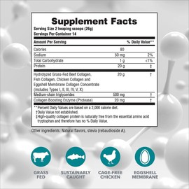 Natures Plus Collagen Peptides, Vanilla - 0.8 lb Powder, Pack of 2 - Hair, Skin, Nail & Joint Health, Immune System Support - Non-GMO, Gluten Free - 28 Total Servings