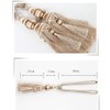 YunNasi 1 Pair Curtain Tie backs Rope Handmade Tassel Curtain