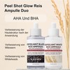 Soleneva Peel Shot Glow Rice Ampoule Duo, Rice Scrub for