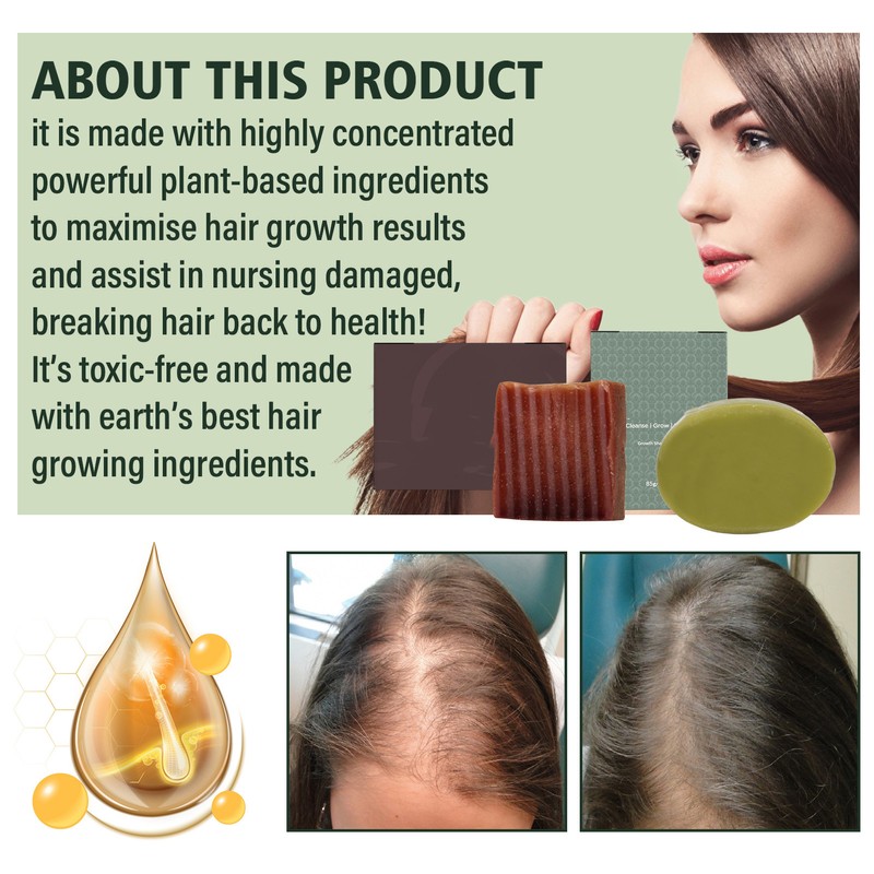 3pcs Hair Strengthening Shampoo Bar Moisturizing Deep Cleansing Scalp Care