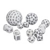 15pcs Complete Polyhedral Dice Set Acrylic D3 to D100 Spherical