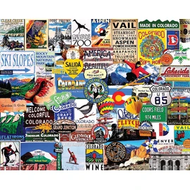 White Mountain Puzzles I Love Colorado - 1000 Piece Jigsaw Puzzle