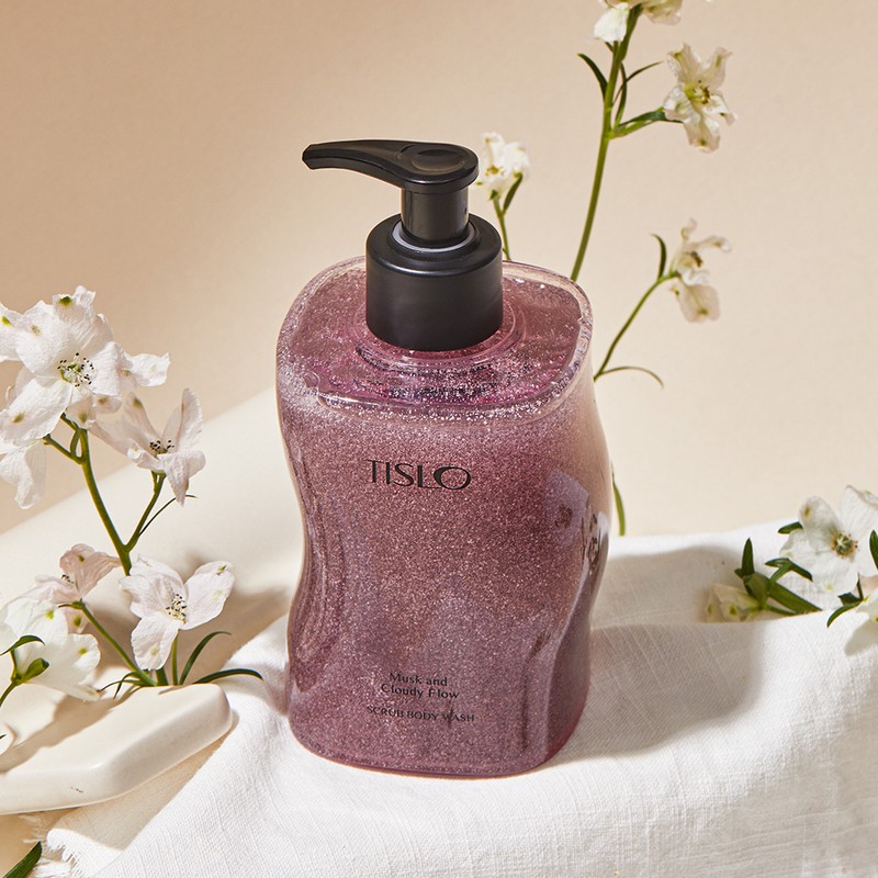 TISLO Scrub Body Wash 330ml - Musk and Cloudy Flow