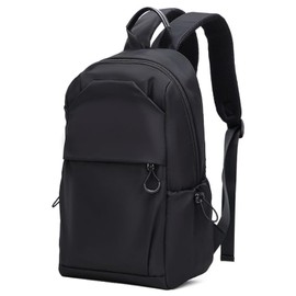 15L Men's Laptop Backpack Daypack Black Small Daypack Men Unisex Waterproof Hiking Backpack Travel Backpacks Book Backpack Ultralight Mini Backpack for Camping Sports Climbing Cycling, A-Black