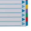 Esselte Mylar plain cardboard index, coloured tabs
