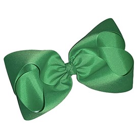 Soid Jumbo Neon Green Boutique Hair Bow 6" MADE IN USA
