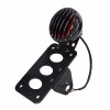 Gearzaar Side Mount License Plate Bracket Motorcycle LED-Light Holder For