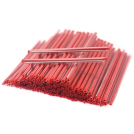 Hebbeko Fiber Optic Fusion Splice Sleeve Splicing Heat Shrink Tube Dia 2.4mm After Recovery 60mm(L) - Pack of 400 Pcs Red