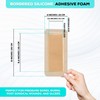MedVanceTM Silicone - Bordered Silicone Adhesive Foam Dressing Size 4”X8”