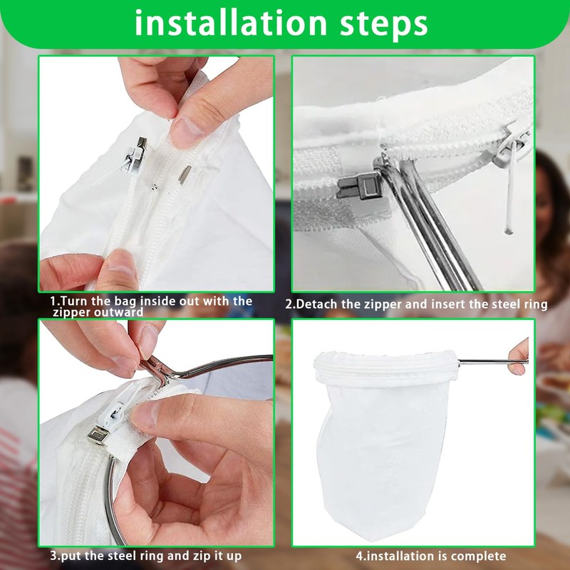 Ultra Fine Mesh Strainer with Stainless Steel Handle, Reusable Food