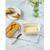 Butter Dish with Lid, Large Butter Dish for Countertop, Ceramic
