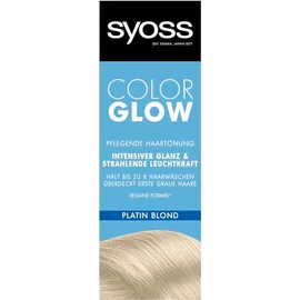 Syoss Color Glow Nourishing Hair Dye Platinum Blonde (1 x 100 ml), Semi-Permanent Colouration for Radiant Colour Intensity up to 8 Hair Washes without Damaging the Hair