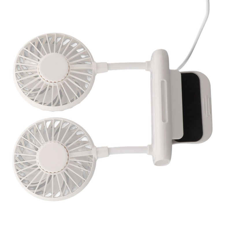 White Desktop Screen Fan with Adjusting Clip 3 Gear 360°