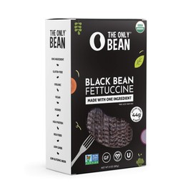 The Only Bean - Organic Black Bean Fettuccine Pasta - High Protein, Keto Friendly, Gluten-Free, Vegan, Non-GMO, Kosher, Low Carb, Plant-Based Bean Noodles - 8 oz (1 Pack)