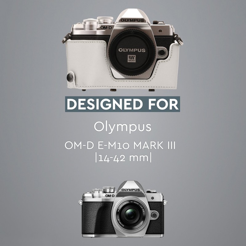 MegaGear Olympus OM-D E-M10 Mark III (14-42mm) Ever Ready Leder