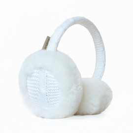 Winter Earmuffs For Women and Men Warm Outdoor Ear Cove Unisex Wool Earmuffs,White