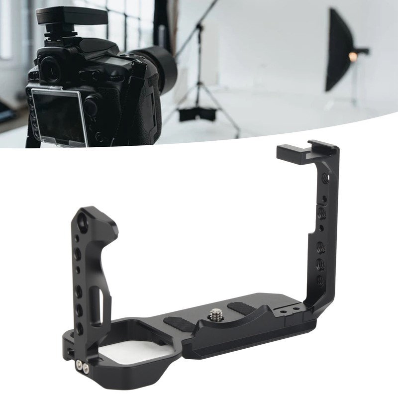 Camera Cage Aluminum Cold Shoe Mounting Plate with 1/4 and
