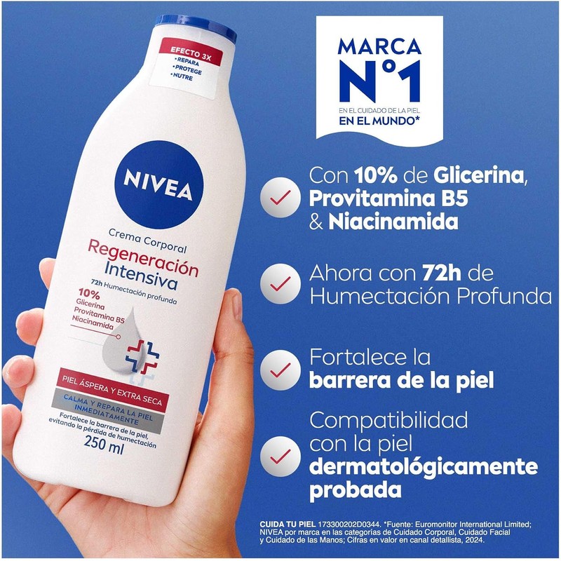 NIVEA Crema Corporal Body Regeneración Intensiva 250ml