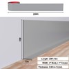 Duzzy Flexible Baseboard Molding Trim, 5 Inch(W) x 20 Feet(L)