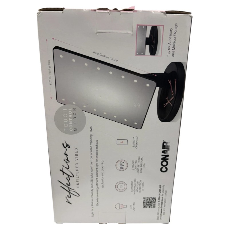 CONAIR REFLECTIONS UNFILTERED VIBES TOUCH SCREEN MIRROR
