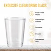 Homeshopa Clear Plastic Tumblers, 8oz Pack of 24 Reusable Unbreakable