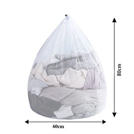 Laundry Bag, 2 Pieces Mesh Laundry Bags, Drawstring Laundry Bag, Drawstring Organiser, Wash Bags, Large Laundry Bags for Delicates, Durable Mesh Wash Bag (Coarse Mesh)