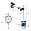 Mornajina Dial Indicator with Magnetic Base 0-1.0" Tester Gage, Dial