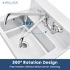Airuida Wall Mount Utility Kitchen Sink Faucet 2 Handle Wall