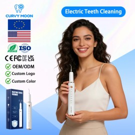 Calculus Electric Rechargeable Tartar Remover Tooth Scaler Sonic Dental Cleaner Home Use Plaque Removalcolor: White