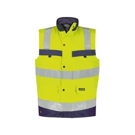 Bilbao Hi-Vis Jacket Yellow/Dark Blue