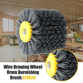 Sanding Brushes for Wood #120 Grit Nylon Brush for Angle Grinder Drill Bristle Brush Wood for Deburring Rust Grinding and Polishing (120 Grit)