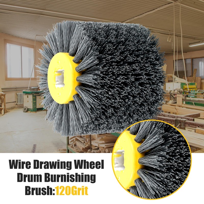 Sanding Brushes for Wood #120 Grit Nylon Brush for Angle