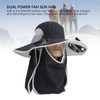 Wide Brim Solar Fan Hat Outdoor Fishing Sunscreen Quick Drying