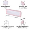 Dream On Me Adjustable Mesh Bed Rail, Two Height Levels,