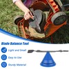 Anglekai 5PCS Lawn Mower Blade Sharpener, Double Layer Mower Blade