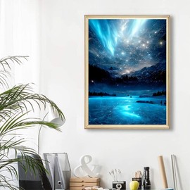 DPIDEA Diamond Painting Pictures for Adults Children, 5D Diamond Painting DIY Diamond Painting Pictures, Round Stones Diamond Painting for Home Decor 30 x 40 cm