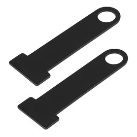 CGEAMDY Pack of 2 D-Ring Lock Helmet Strap, Helmet Strap D-Ring Lock Stainless Steel Motorcycle, Universal Motorcycle D-Ring Lock Helmet Strap, Motorcycle Modification Accessories (Black)