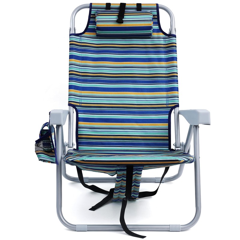 Yestomo Backpack Beach Chair for Adults, Folding Beach Chair with