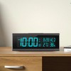 SPuRuiMaK Alarm Clock, Digital Calendar, Temperature, Humidity, Snooze Function, Dimmable,