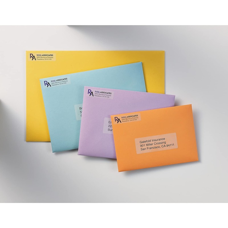 Avery 15667 Matte Clear Easy Peel Return Address Labels, Laser,