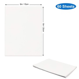 Worown 60 Pack Flower Press Refill, A5 Refill Lining Paper, Blotter Paper Refill 6 x 8 Inch Sheets