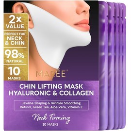 MAREE Mascarilla Lifting V Line con Ácido Hialurónico  Mascarilla Facial de Colágeno Profundo para Mujeres  Mascarillas Faciales Reductoras de