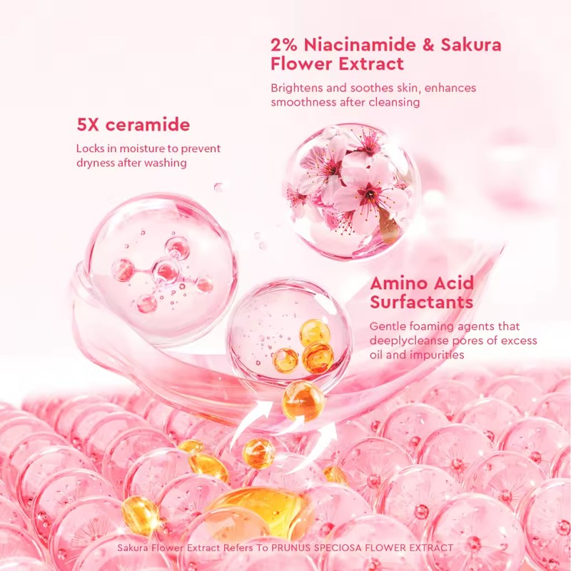 Glad2Glow Niacinamide Serum Facial Wash Cleanser Brightening Hydrating Glowing Face