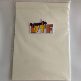 Dynamite DTF PET Film 13 inch X 19 inch Sheet for Heat Transfers.  - A3+ size. 10, 25, 50 or 100 sheet quantities. - Quantity: 25 Sheets