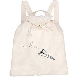 Azeeda 'Paper Airplane' Canvas Rucksack/Backpack (RK00002880)