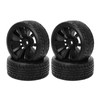 4 Pieces 1/10 Drift Car Tyres Hard Tyre for TT02