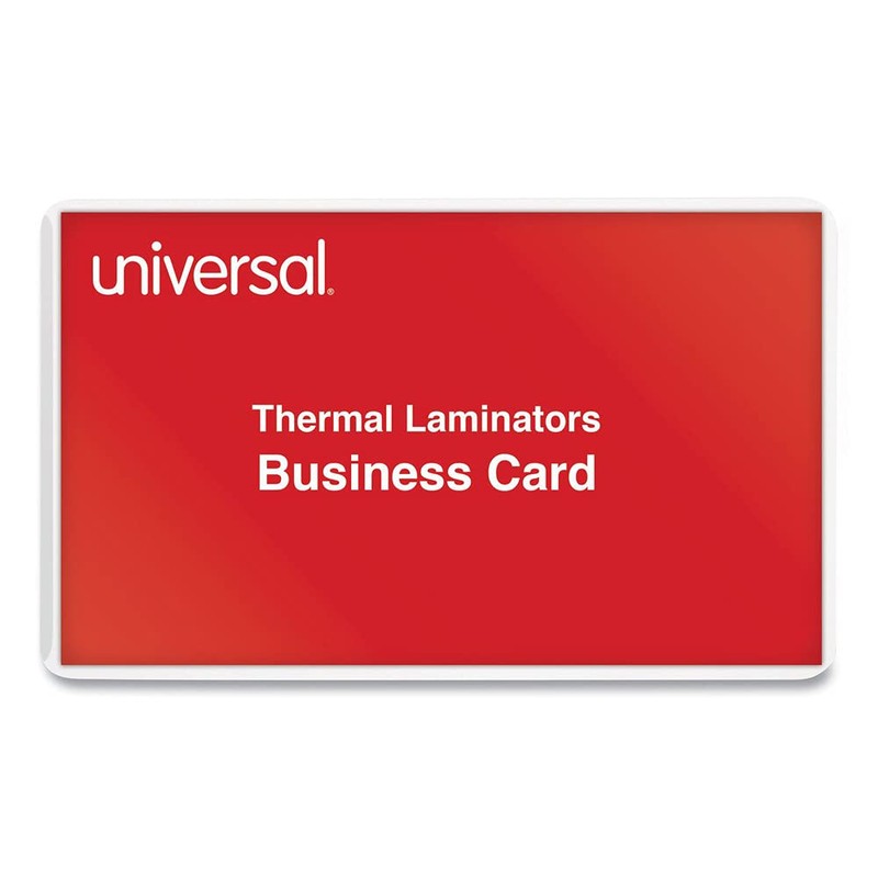 Universal UNV84642 100 per Box Clear Laminating Pouches, 2 1/4-Inch