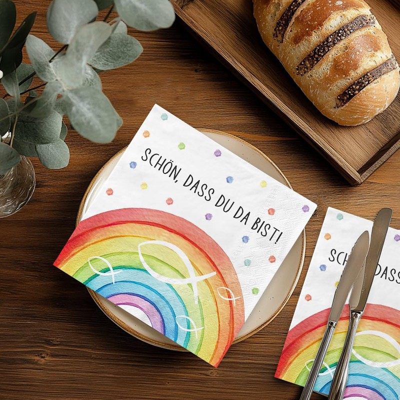 Pack of 40 Napkins Table Decoration for Christening Communion Confirmation